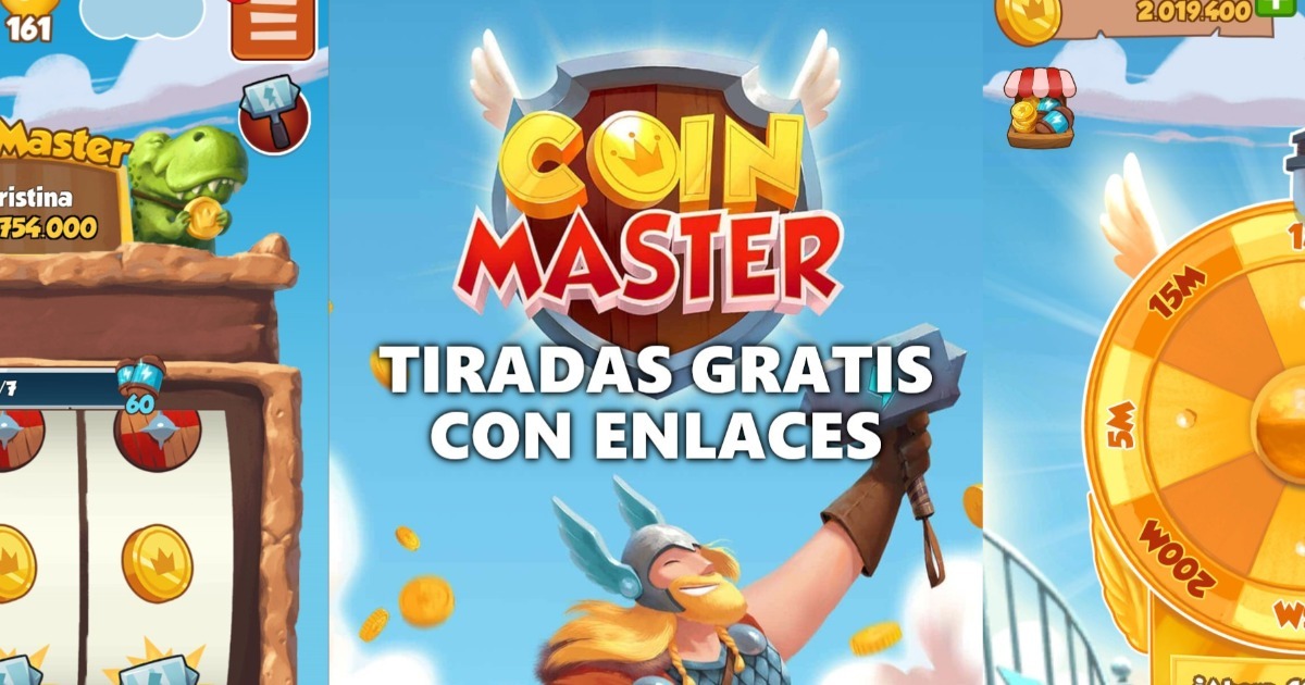 Tiradas Gratis en Coin Master Spin links regalos Marzo 