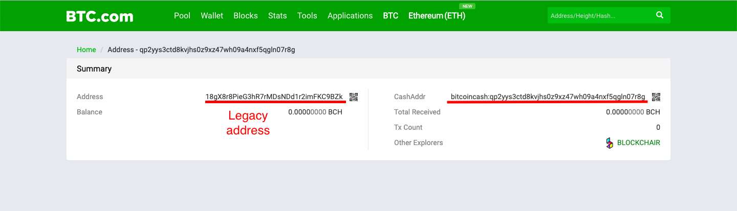 Legacy address for BCH/BSV - Atomic Wallet Knowledge Base