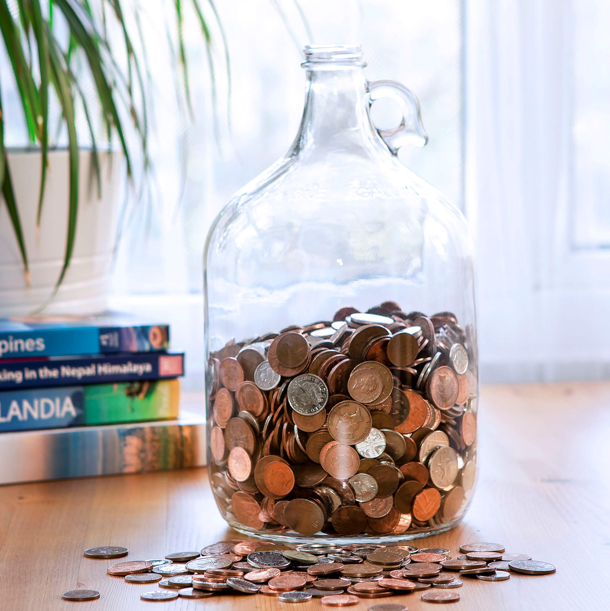 Super Size Coin Counting Jar