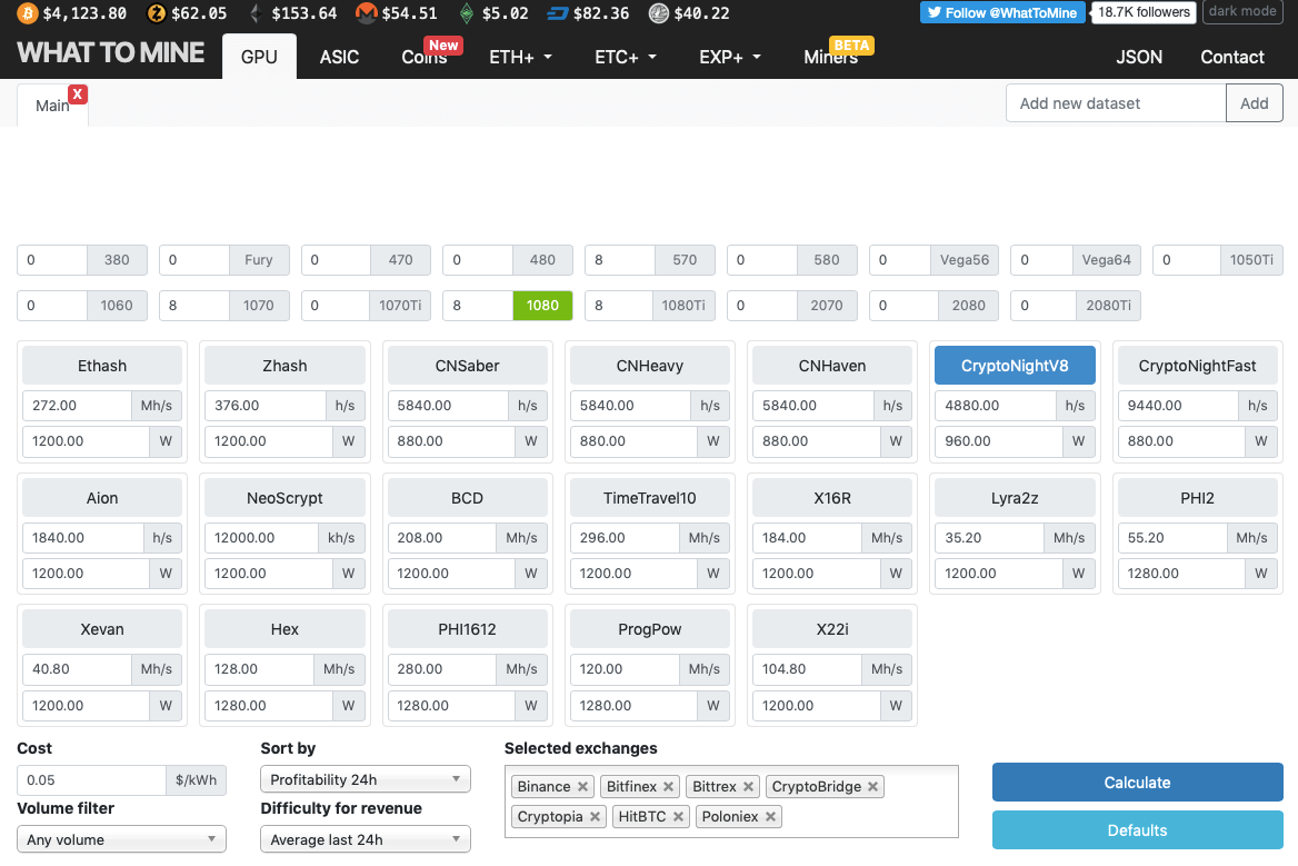 Mining Profit Calculator - PoolBay