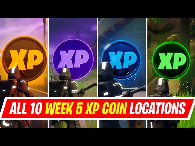 Fortnite Season 4 XP Coins Locations - Maps for All Weeks! - Pro Game Guides