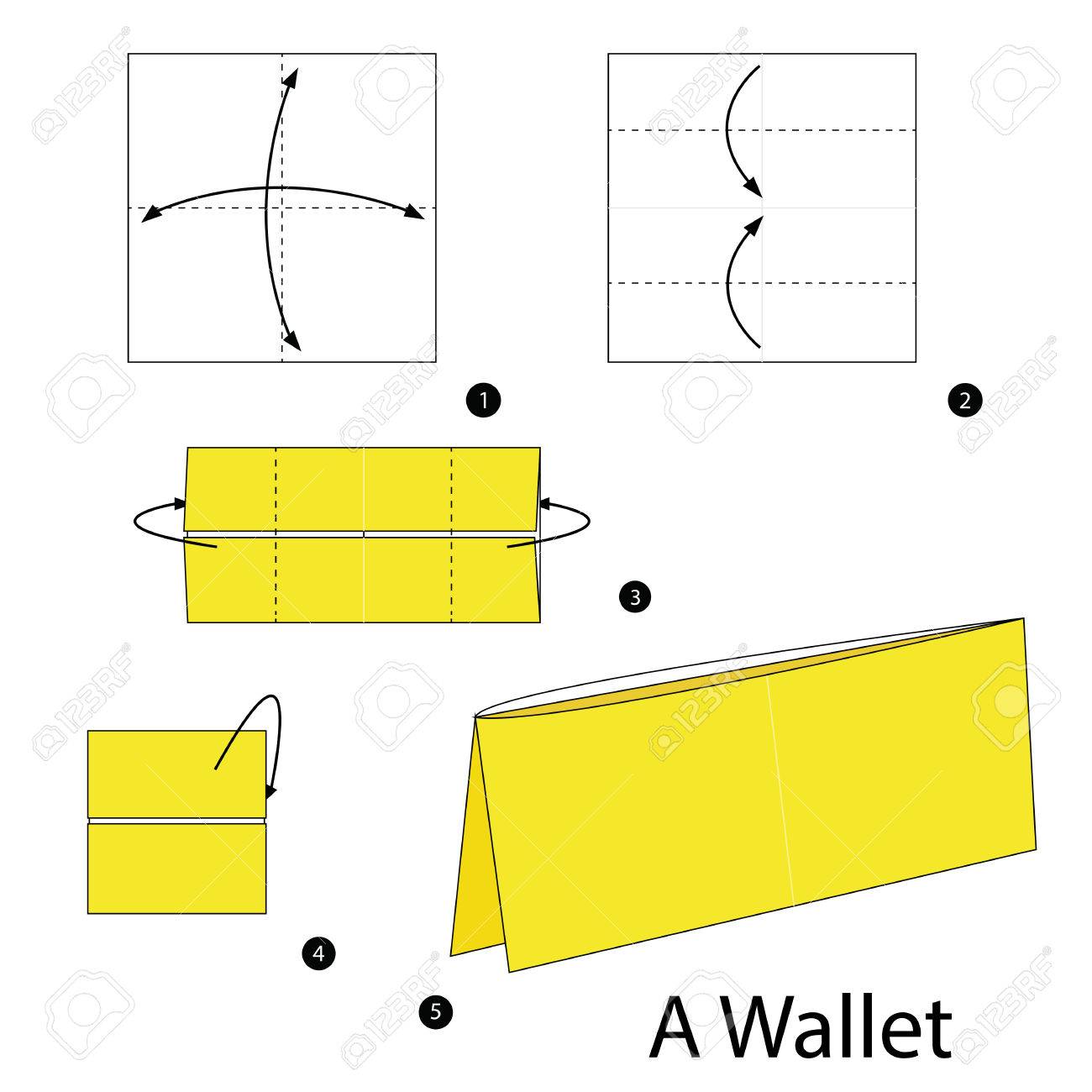 Origami Wallet Instruction with Video