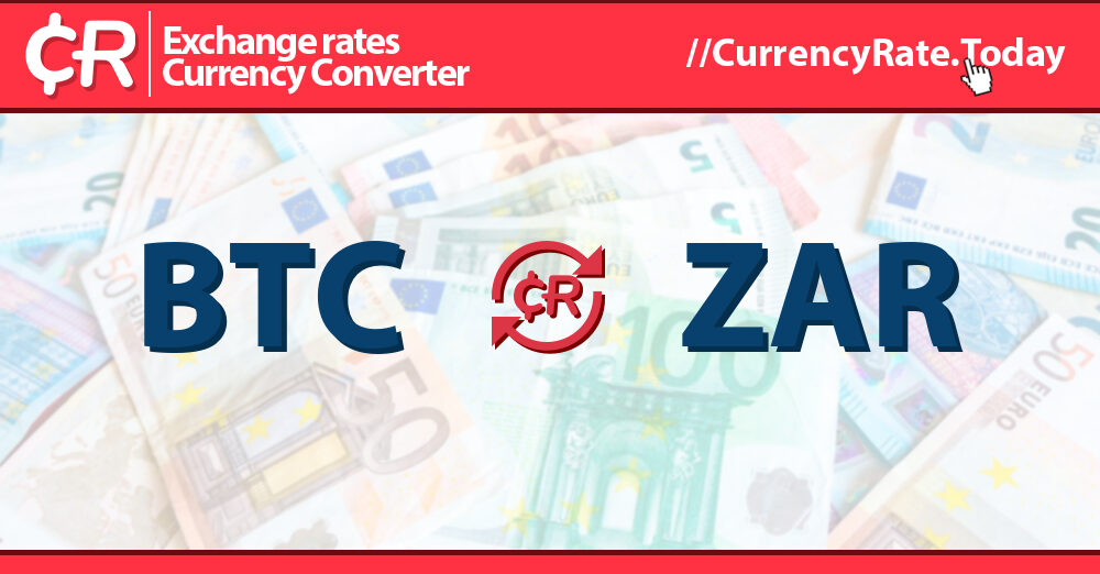 Convert Bitcoin to South African Rand | BTC to ZAR currency converter - Valuta EX