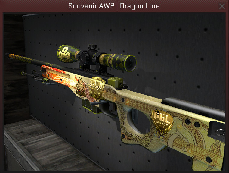 Souvenir AWP | Dragon Lore (Factory New) CS:GO | Buy, Sell On Market CS:GO