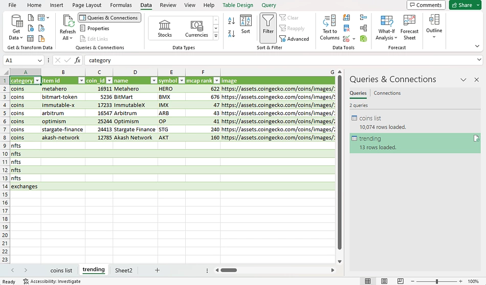 Bitcoin Price in Excel - How to get Bitcoin price in Excel? - Analyst Cave