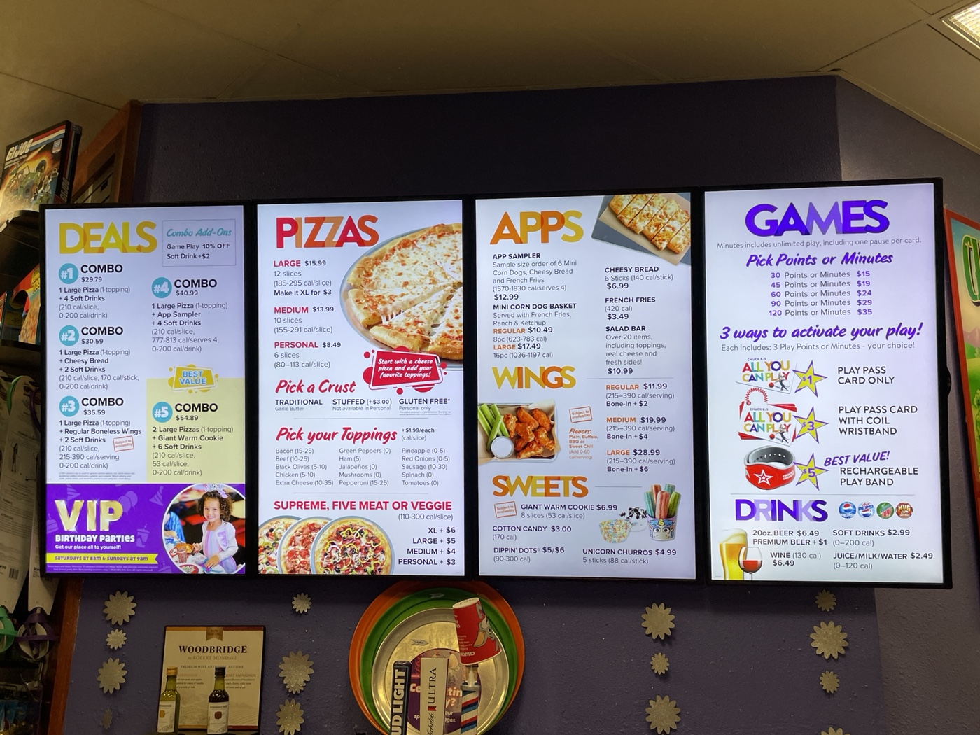 Chuck E Cheese Prices | Chuck E Cheese List