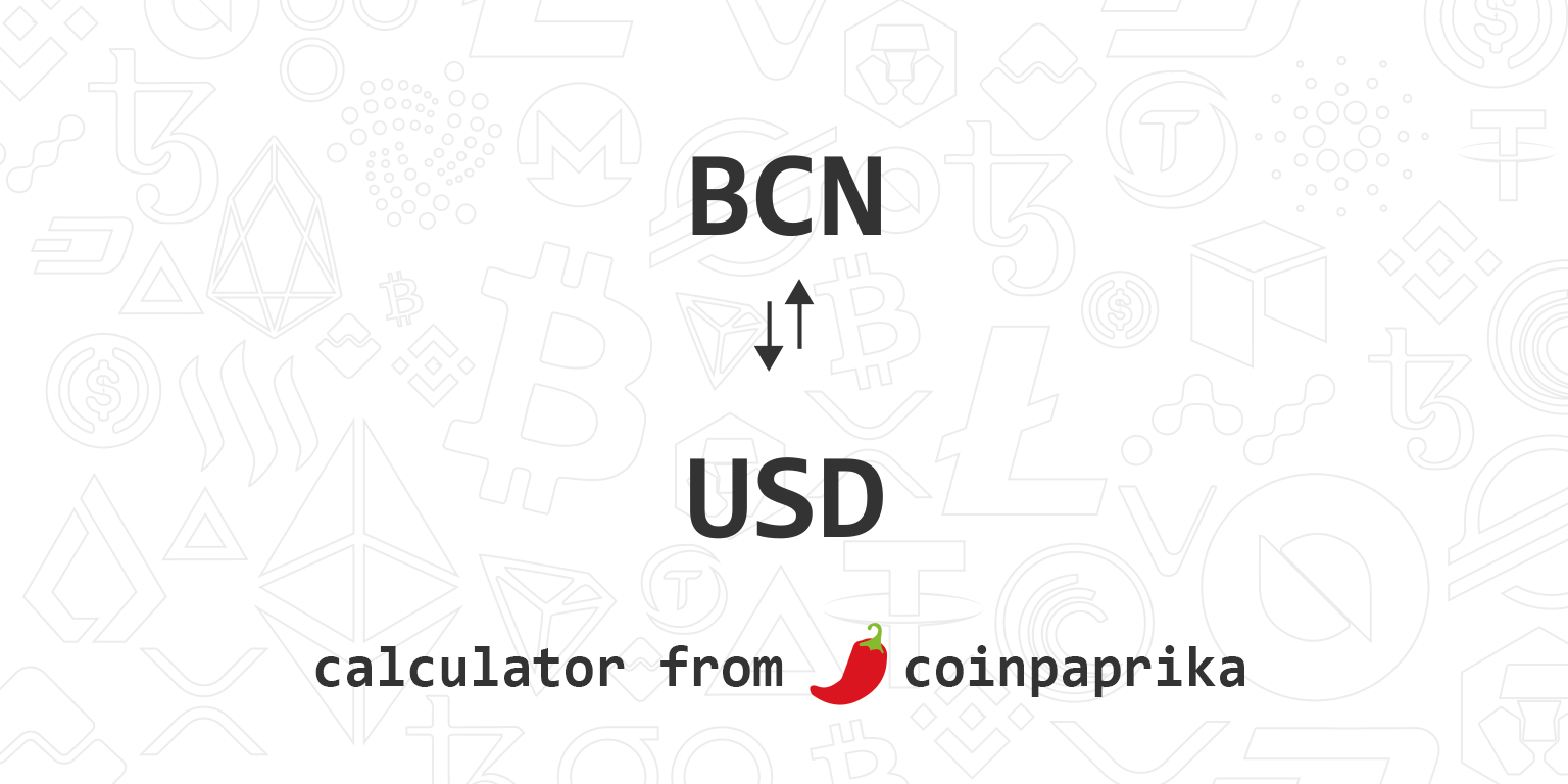 Bytecoin to US-Dollar Conversion | BCN to USD Exchange Rate Calculator | Markets Insider