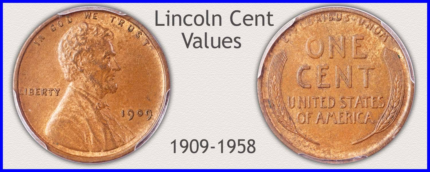 Lincoln Wheat Penny Coins - Wheat Penny Values