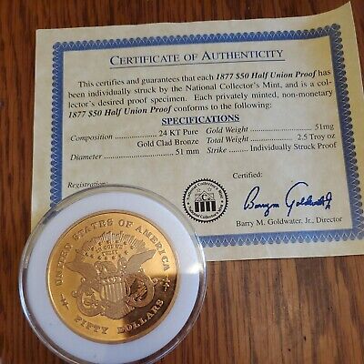 50 Dollar Gold Half Union Proof | As Seen On TV