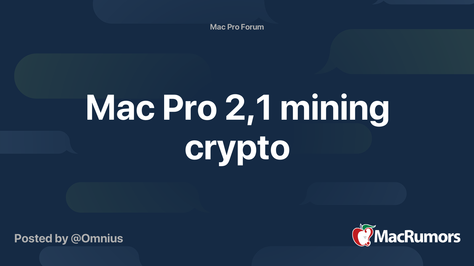 Mining cryptos with eGPU | Thunderbolt macOS eGPU