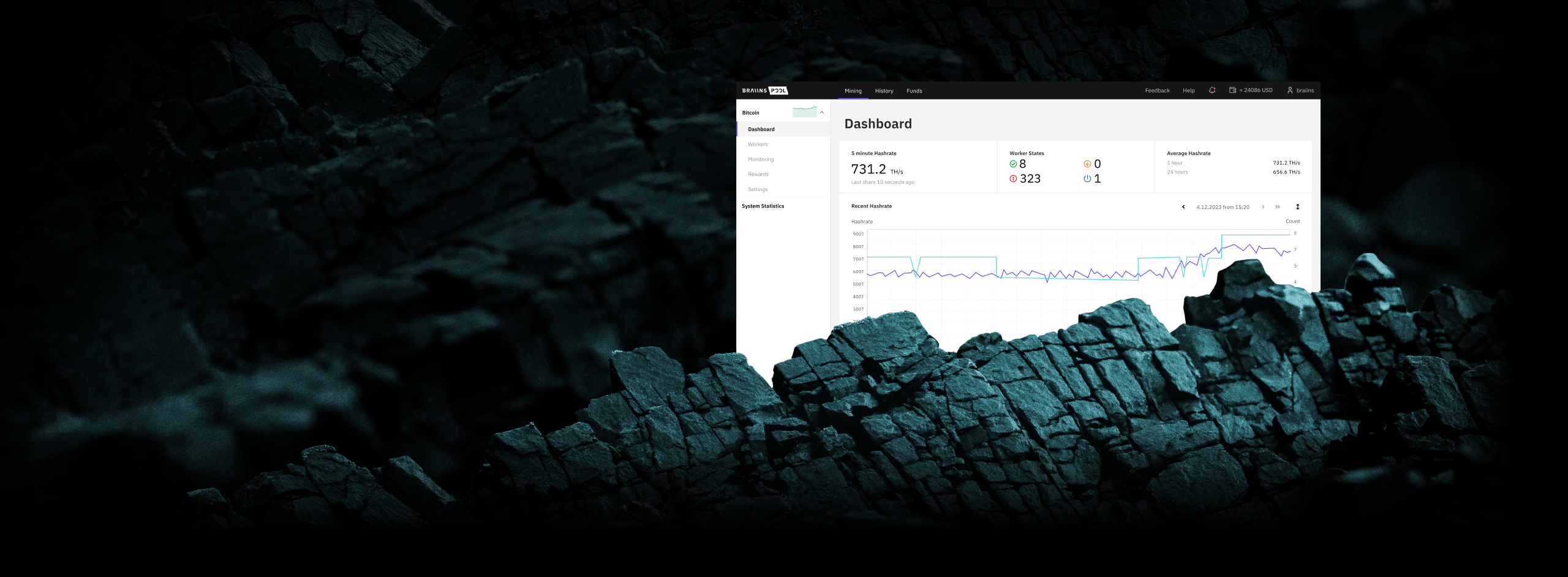 Slush's Pool Mining Monitor · GitHub