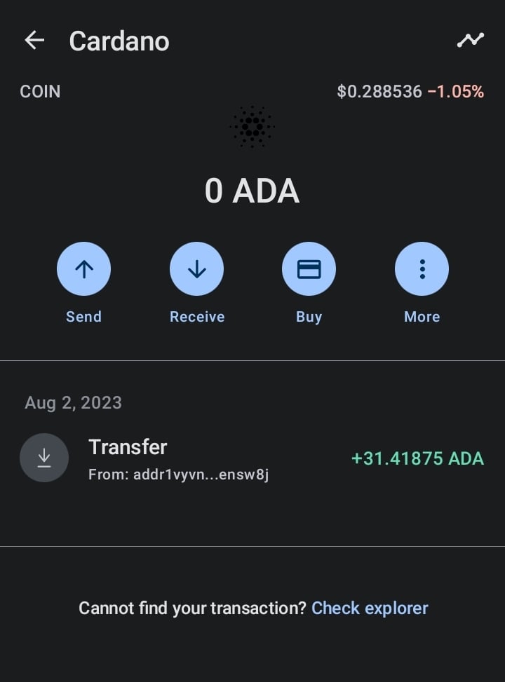 Cardano Explorer