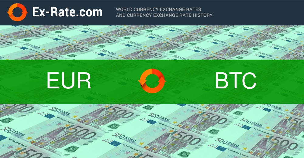 Euro to Bitcoin or convert EUR to BTC