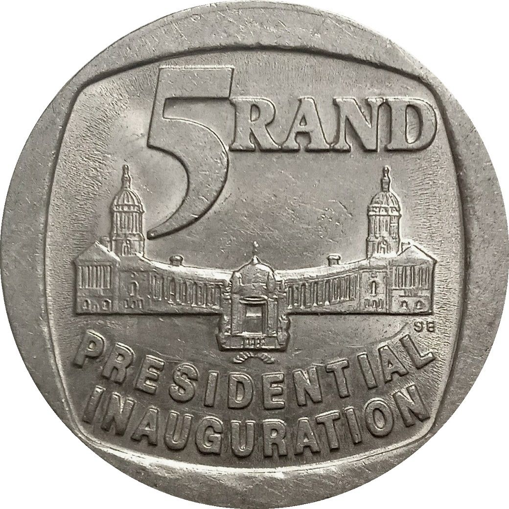 5 rand - Inauguration, South Africa - Coin value - coinmag.fun