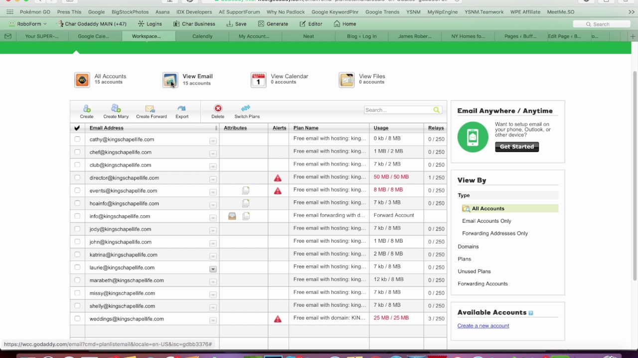 Migration of email and contacts from GoDaddy Workspace Webmail - Microsoft Community