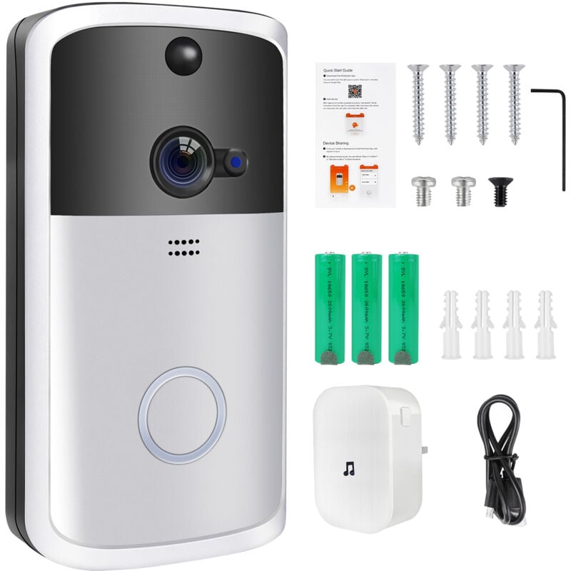 Smart Home WiFi 2MP FHD P Wireless Video Doorbell - Security System Asia