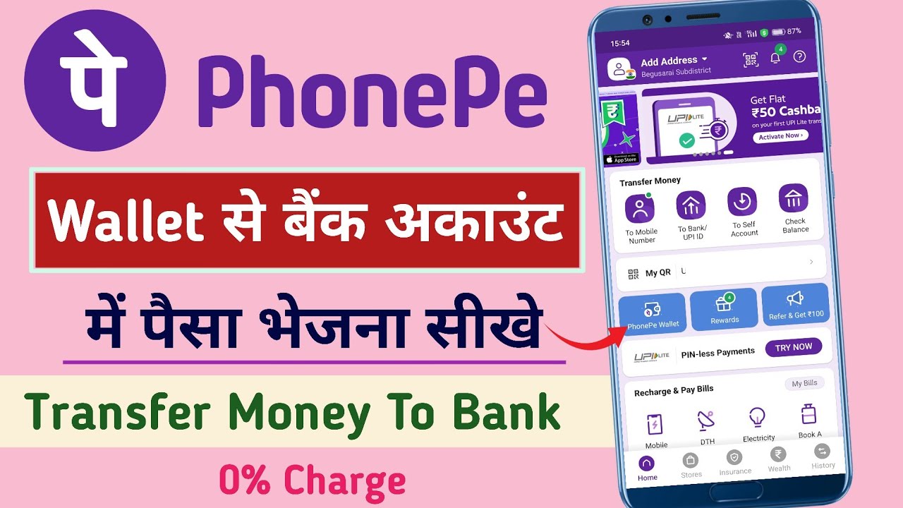 Can I transfer money from PhonePe wallet to bank account?