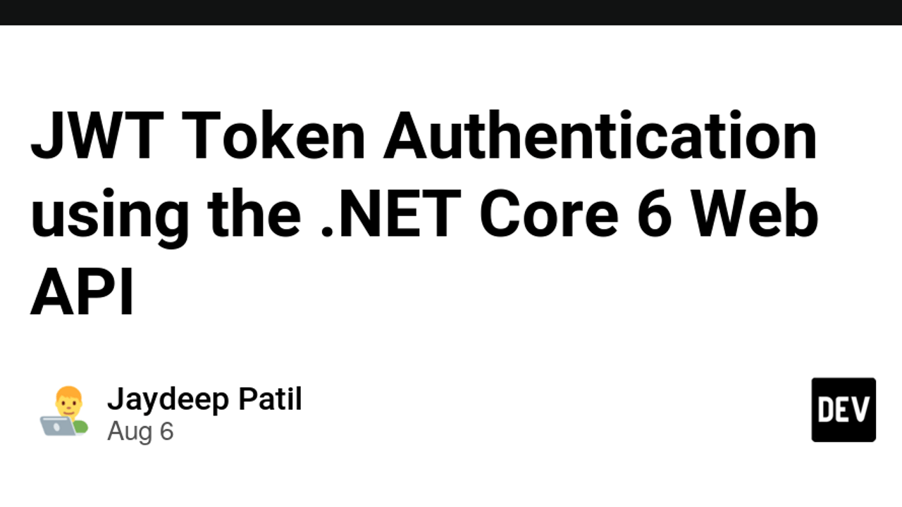 How to implement JWT Token Authentication in coinmag.fun Core Web API using JWT | Facile Technolab