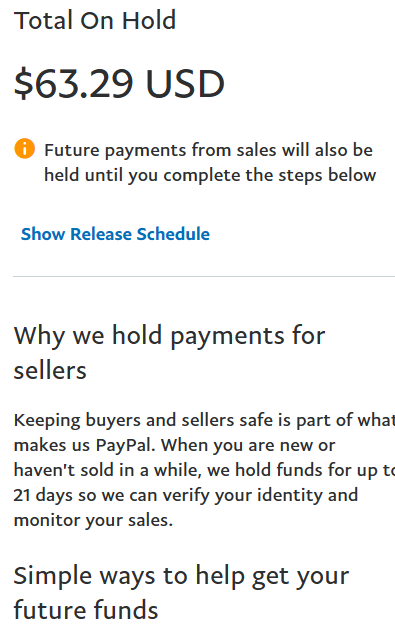 Solved: Payment Still on Hold After Release Date - PayPal Community