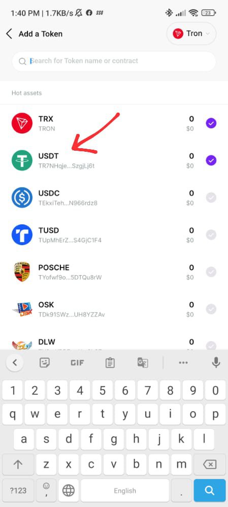 TRC20 Wallet | Ledger