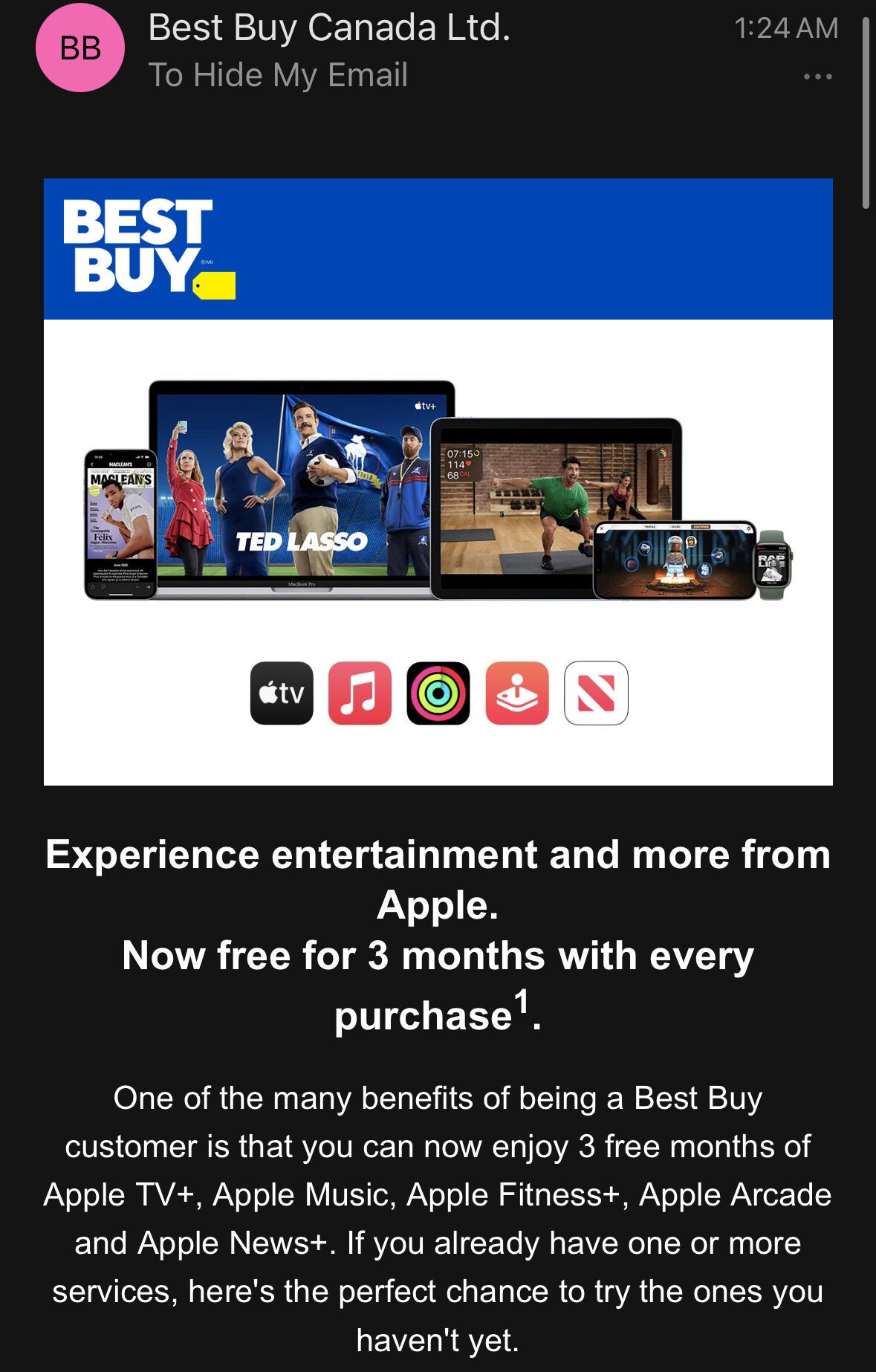 Apple Pay Hide My Email Best Buy - Apple Community