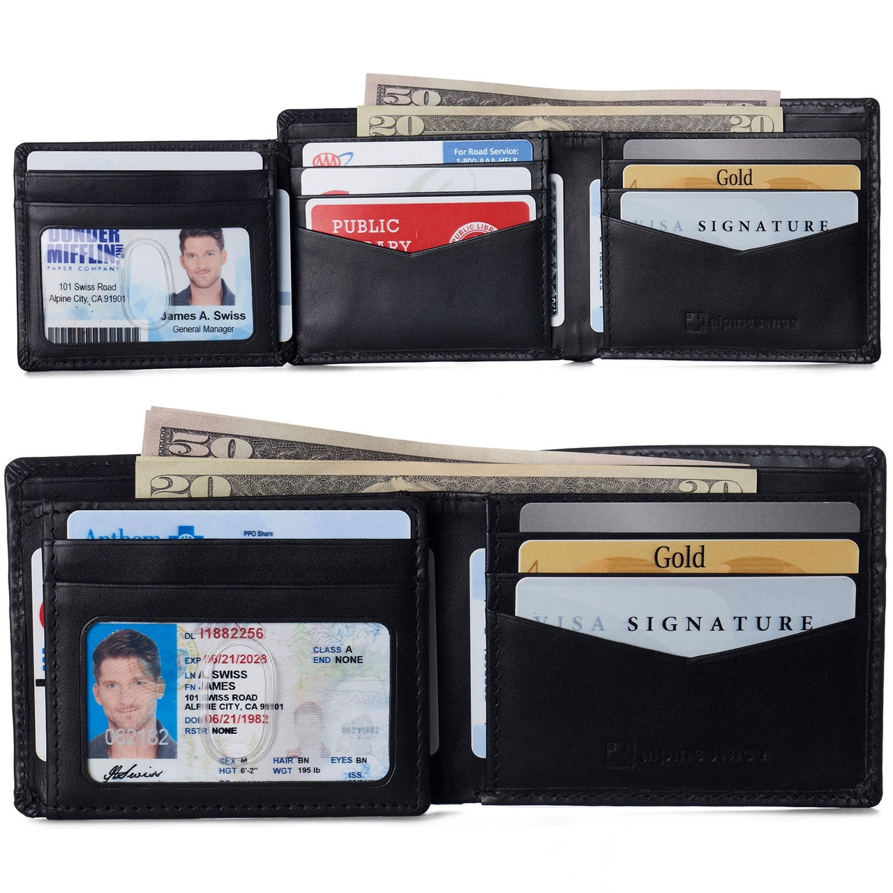 ID Stronghold | Men's Front Pocket Bifold | RFID Blocking Wallet