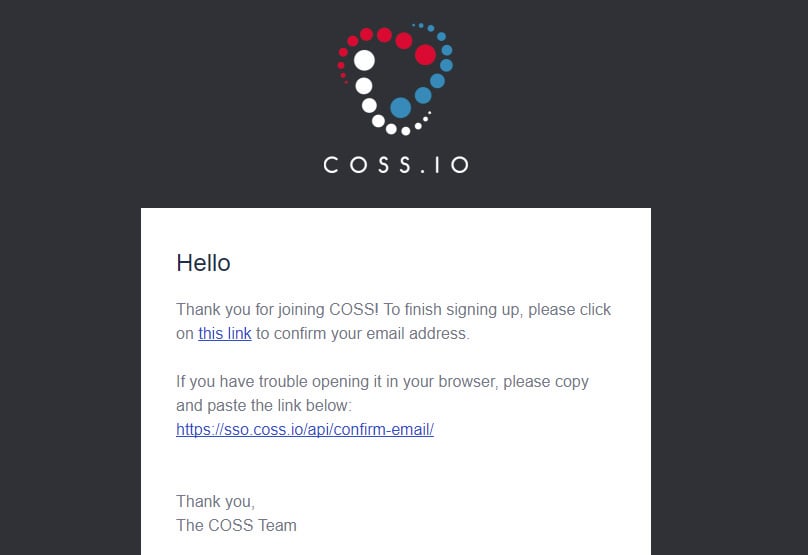 COSS CryptoCurrency Exchange: Volume, Markets | coinmag.fun