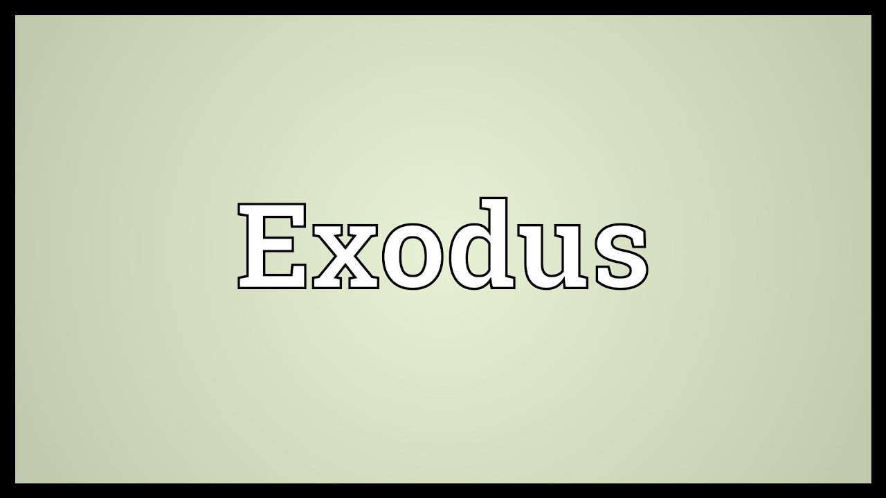 EXODUS definition and meaning | Collins English Dictionary