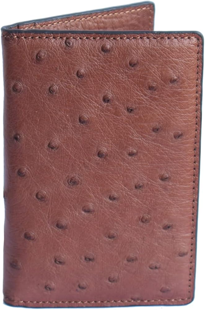 Embossed Ostrich Trifold Wallet, Ostrich Wallet, Men's wallet – Danny Collins Custom Leather