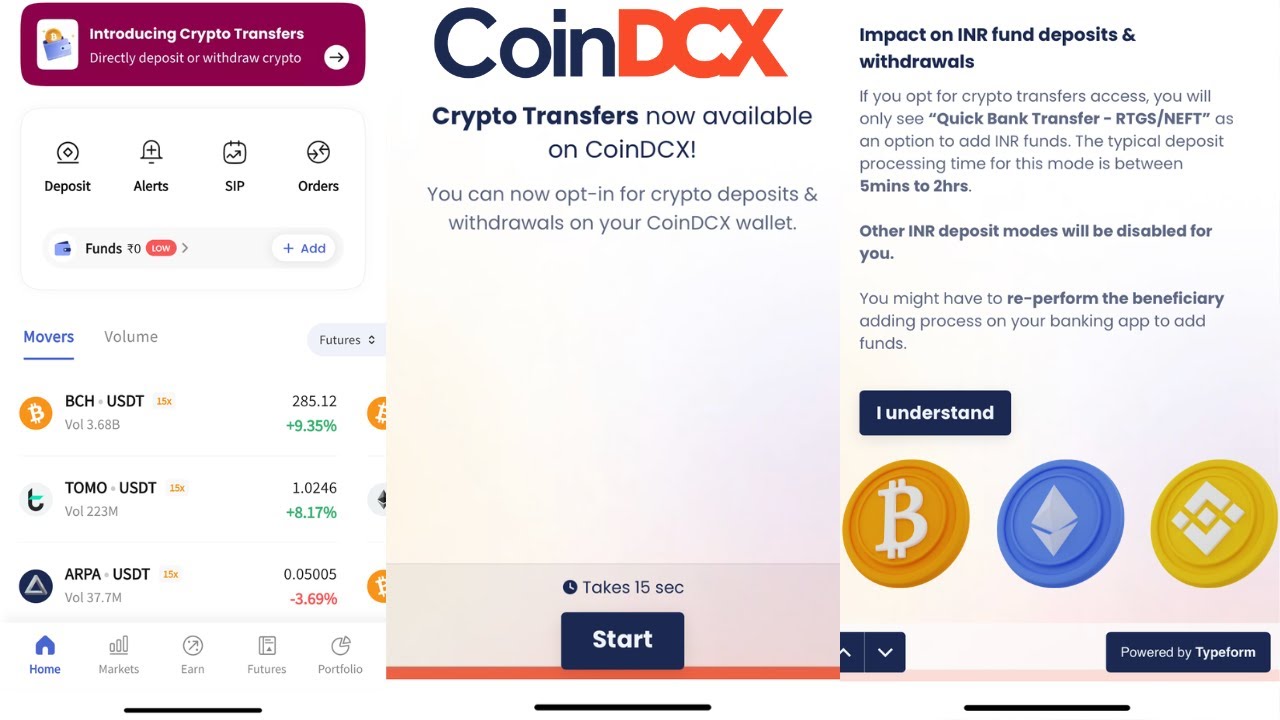 How to deposit money in CoinDCX? - Crypto Bulls Club