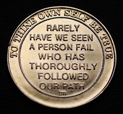 coinmag.fun : 43 Year Purple Bill & Bob Tri-Plate Alcoholics Anonymous Medallion- AA Sobriety Chip