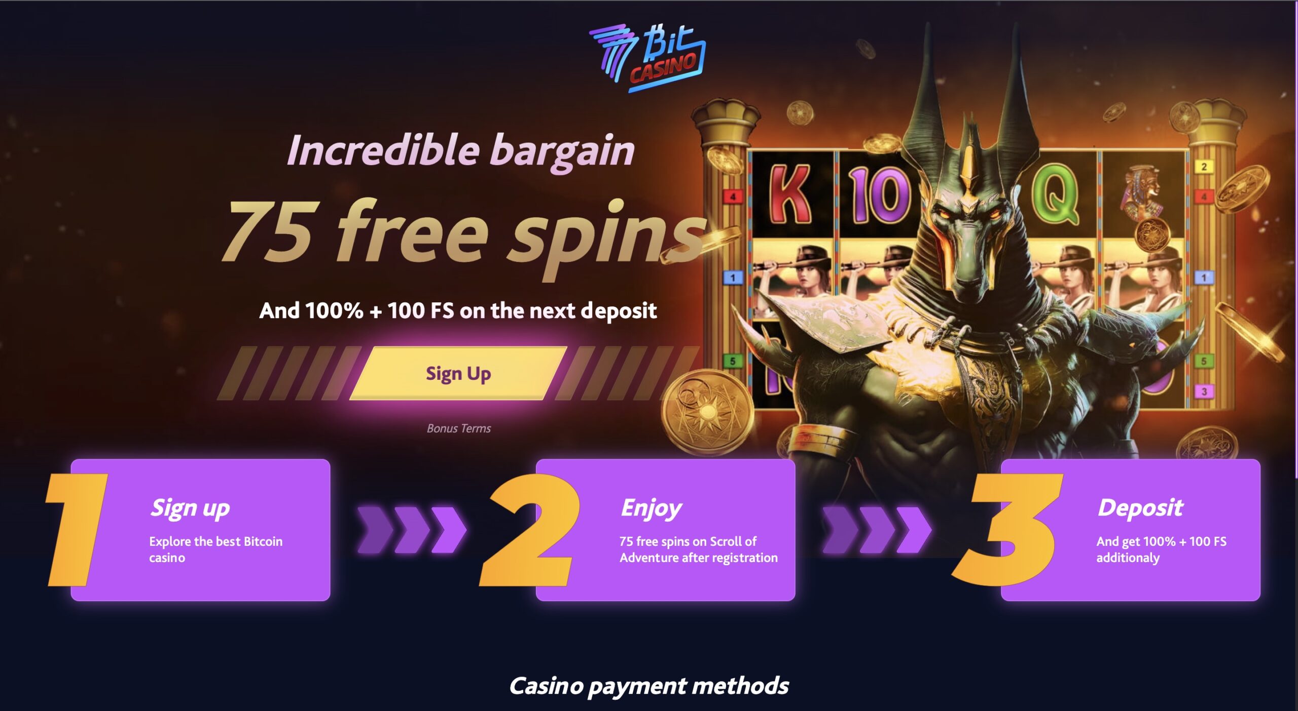 7Bit Casino 75 Free Spins: No Deposit Bonus Codes in | CoinCodex