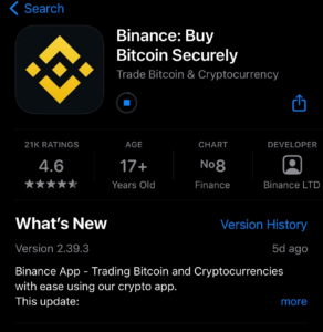 ‎Binance: Buy Bitcoin & Crypto ב-App Store