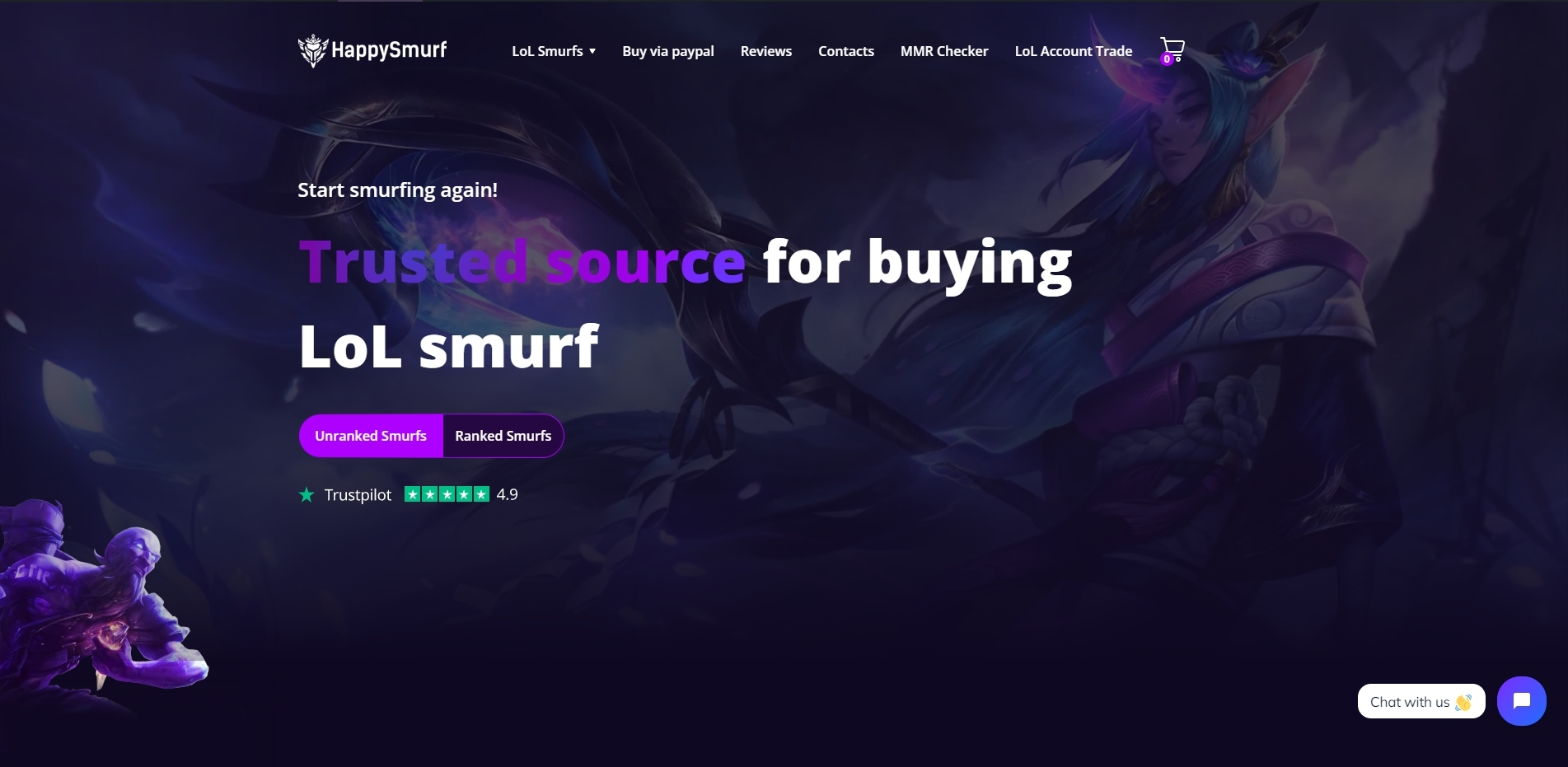 Buy League of Legends Smurf Accounts - Happysmurf