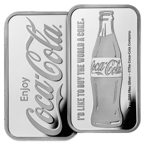 COCA COLA Bottle Cap Shape Proof 1 Oz Silver Coin 1$ Fiji 