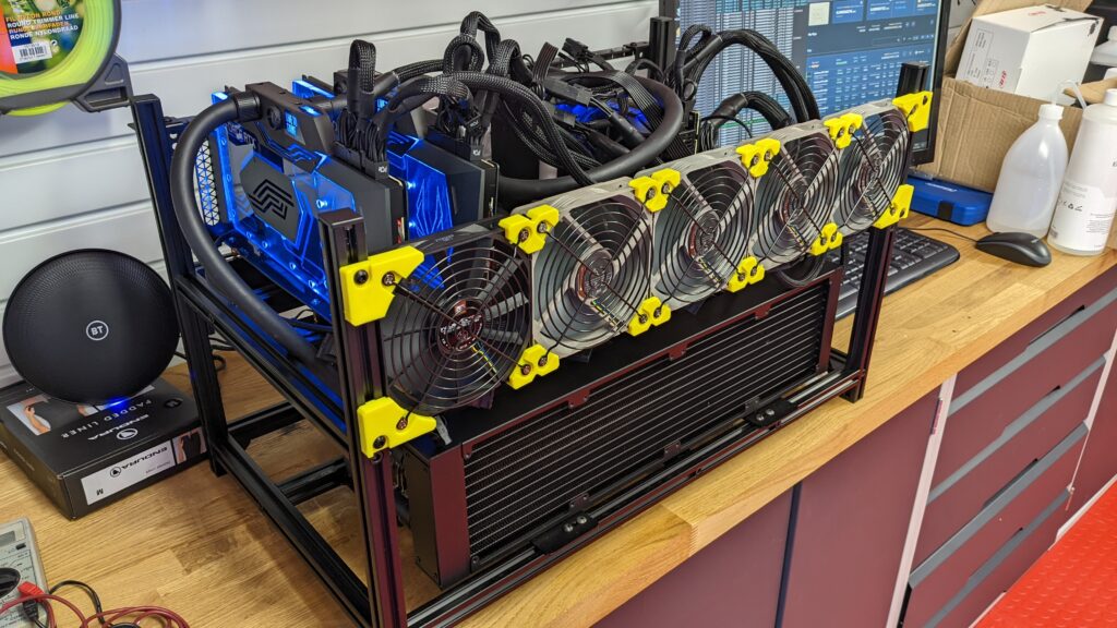 Cooling Miner Fan RPM (CFM) mm/4in for GPU Mining Rig — Tupavco