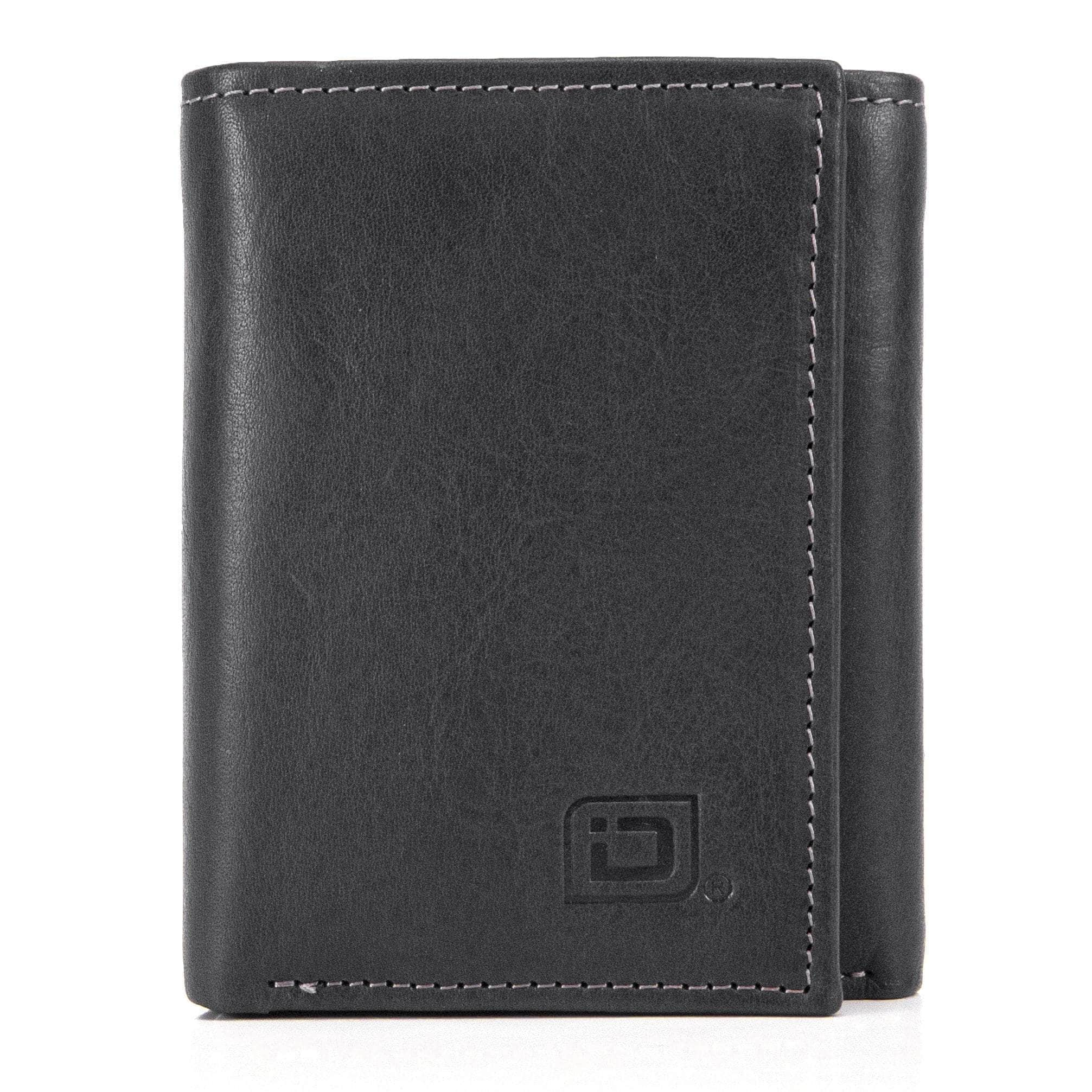 Medium Brown Premium Leather Trifold Wallet With ID Window – coinmag.fun