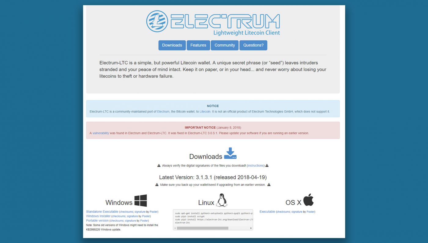 Electrum Litecoin Wallet - Reviews and Features | coinmag.fun