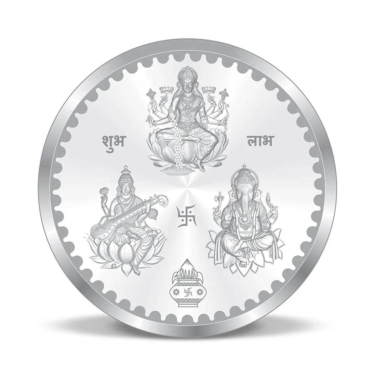 Lakshmi Ganesh Silver Coin, Packaging Type: Box at best price in Mumbai