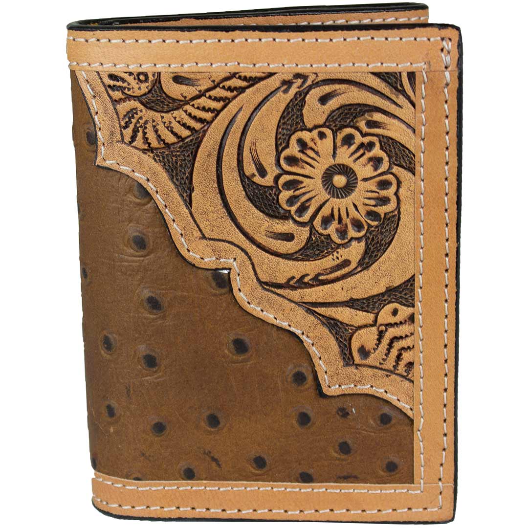 Ranger Belt Co. Men's Ostrich Skin Trifold Wallet | Lammle's – Lammle's Western Wear