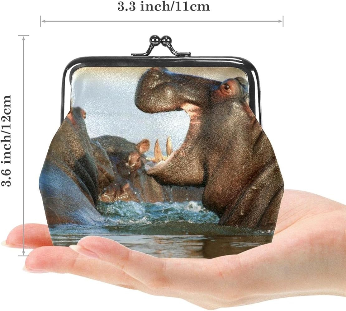 Black Holy Hippos Long Coin Purse – Tworgis