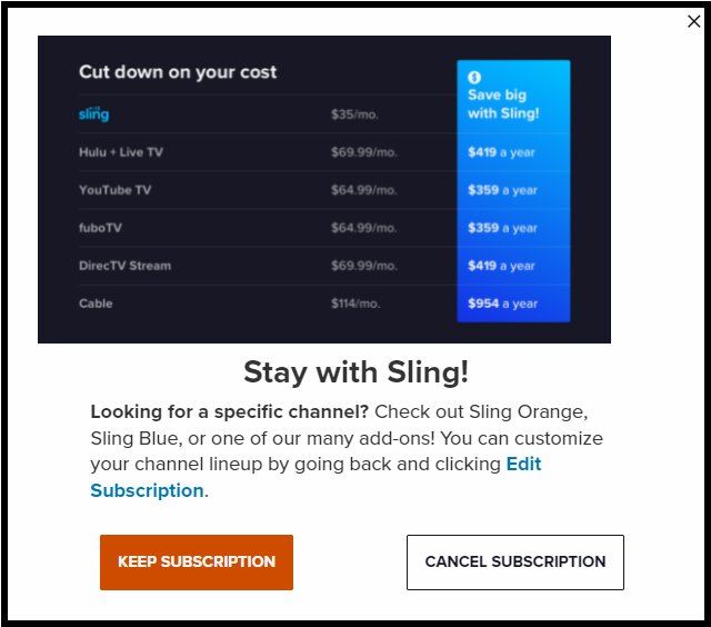 Reporting an Unauthorized Charge | Sling TV Help