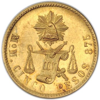 Compare prices of Mexico Gold 2 1/2 Pesos from online dealers