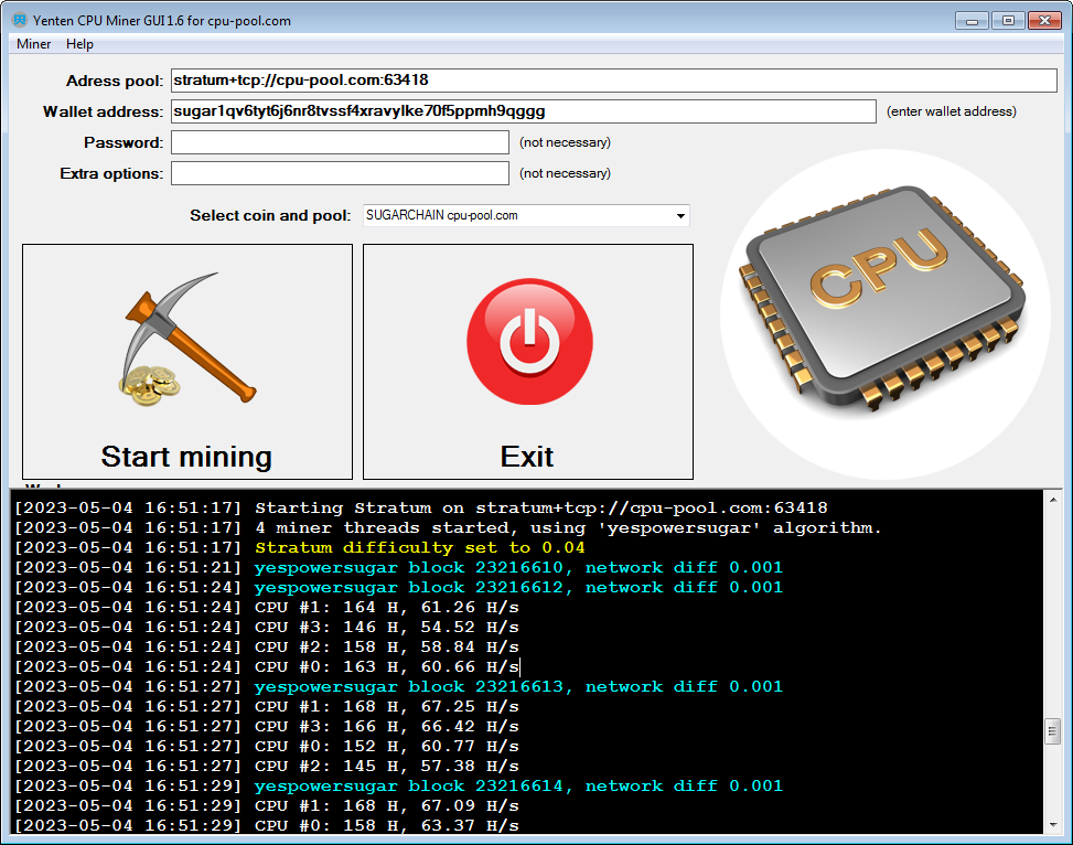 XMRig CPU Miner with Awesome Miner