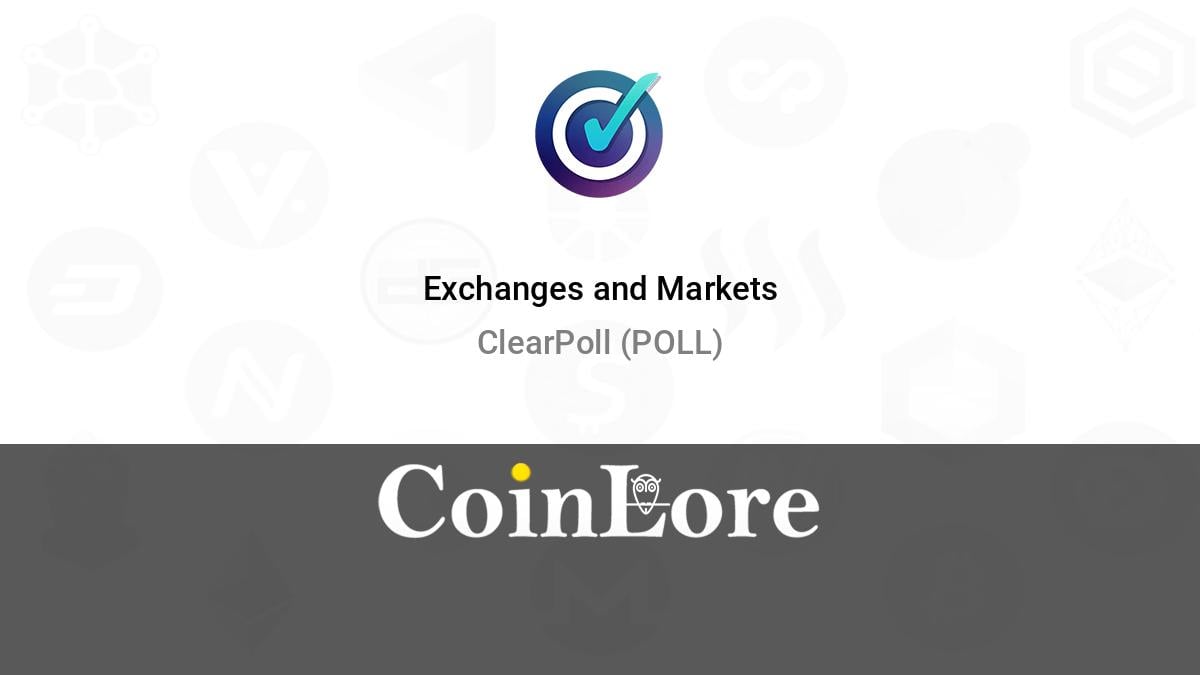 ClearPoll ICO | Coinszap Currency Tracker