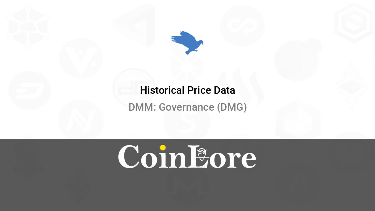 DMM: Governance price today, DMG to USD live price, marketcap and chart | CoinMarketCap