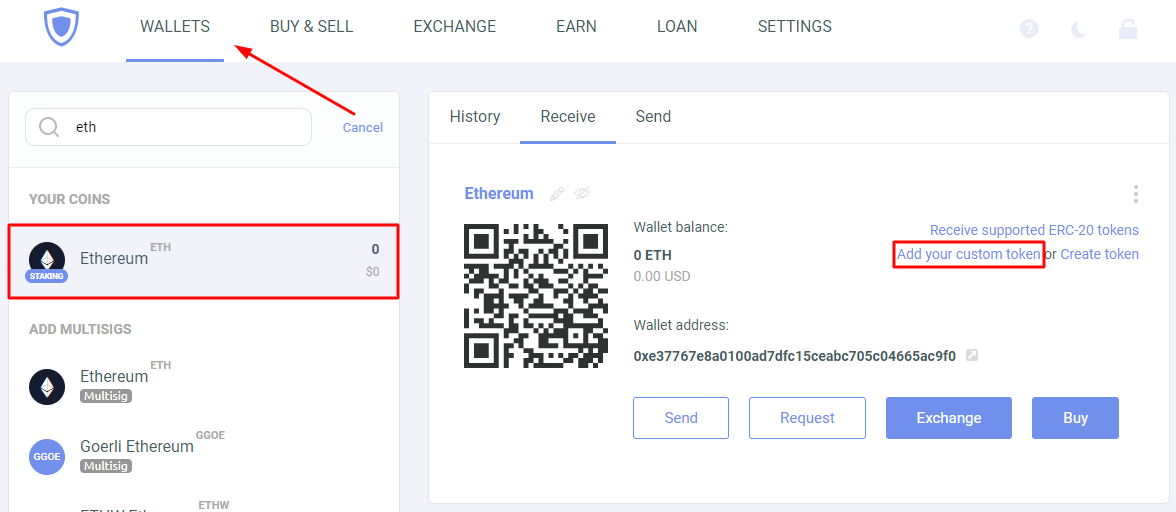 How do I add a custom ERC ETH token? - Atomic Wallet Knowledge Base