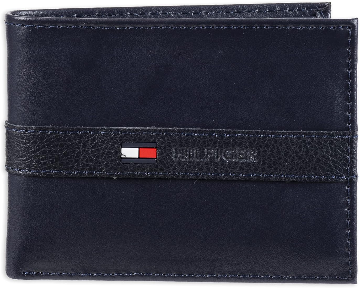 Buy Navy Blue and Red Customized Tommy Hilfiger Men's Wallet Online | yourPrint