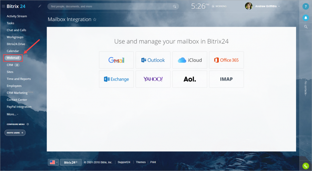 External integration and information exchange with Bitrix24