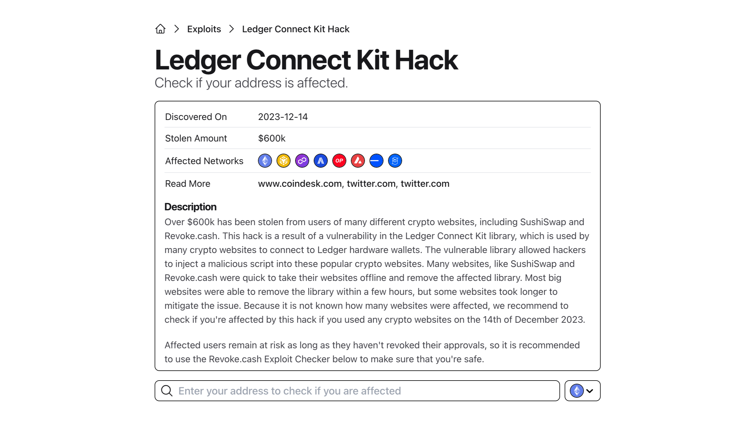 'Decentralized' apps suffer after Ledger Connect Kit attack